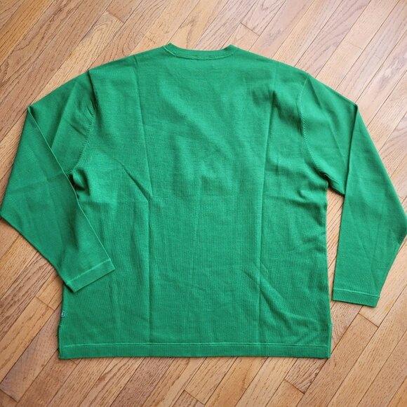Tommy Bahama Sweater Silk Nylon Blend Green Pullover Long Sleeve L - Picture 6 of 11